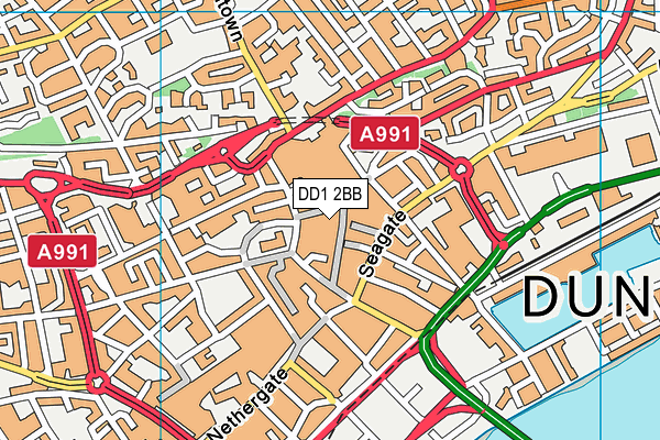 DD1 2BB map - OS VectorMap District (Ordnance Survey) DD1 2BB map - OS VectorMap District (Ordnance Survey)