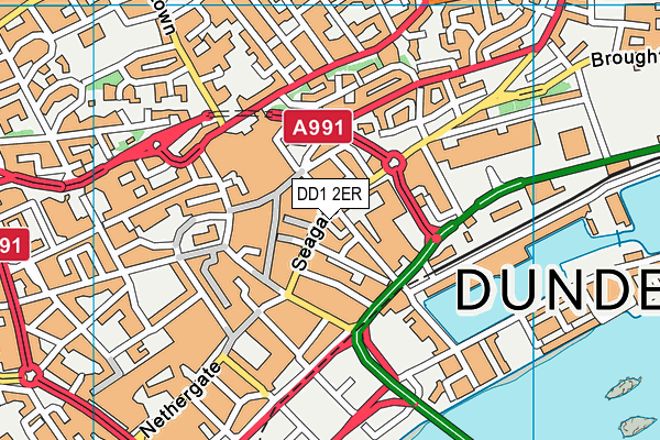 DD1 2ER map - OS VectorMap District (Ordnance Survey)