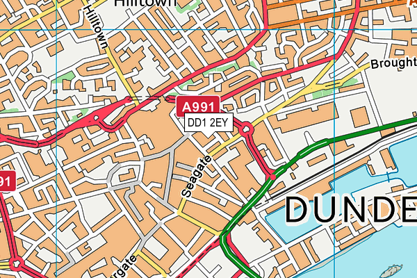 DD1 2EY map - OS VectorMap District (Ordnance Survey)