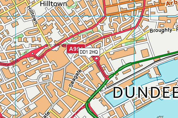 DD1 2HQ map - OS VectorMap District (Ordnance Survey) DD1 2HQ map - OS VectorMap District (Ordnance Survey)