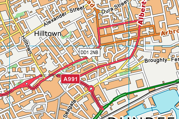DD1 2NB map - OS VectorMap District (Ordnance Survey) DD1 2NB map - OS VectorMap District (Ordnance Survey)