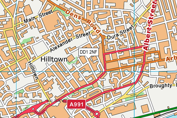 DD1 2NF map - OS VectorMap District (Ordnance Survey) DD1 2NF map - OS VectorMap District (Ordnance Survey)