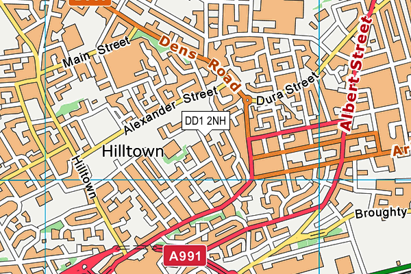 DD1 2NH map - OS VectorMap District (Ordnance Survey) DD1 2NH map - OS VectorMap District (Ordnance Survey)