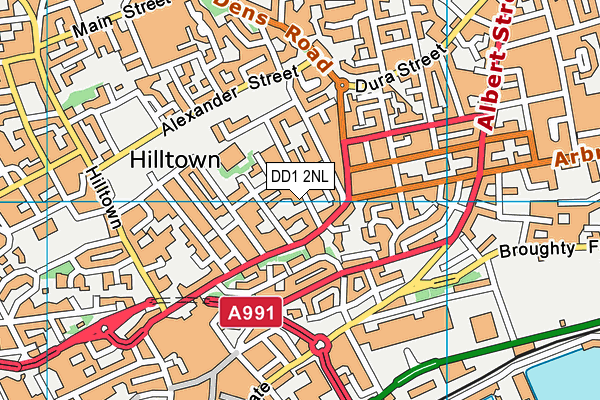DD1 2NL map - OS VectorMap District (Ordnance Survey) DD1 2NL map - OS VectorMap District (Ordnance Survey)
