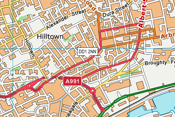 DD1 2NN map - OS VectorMap District (Ordnance Survey) DD1 2NN map - OS VectorMap District (Ordnance Survey)