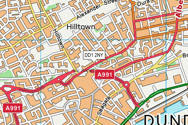 DD1 2NY map - OS VectorMap District (Ordnance Survey) DD1 2NY map - OS VectorMap District (Ordnance Survey)