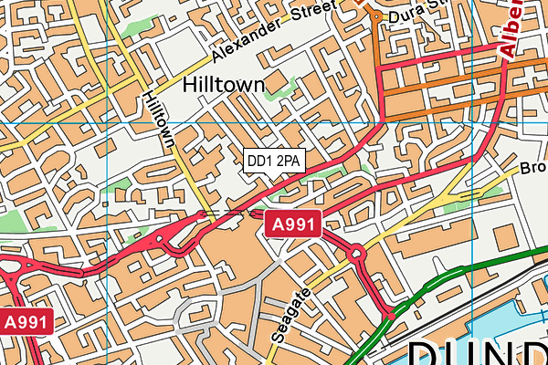 DD1 2PA map - OS VectorMap District (Ordnance Survey) DD1 2PA map - OS VectorMap District (Ordnance Survey)