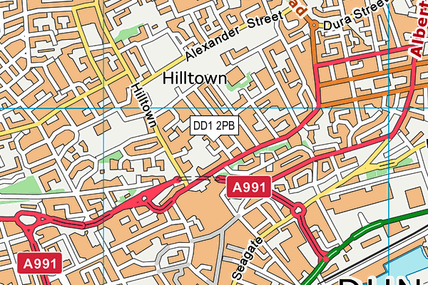 DD1 2PB map - OS VectorMap District (Ordnance Survey) DD1 2PB map - OS VectorMap District (Ordnance Survey)