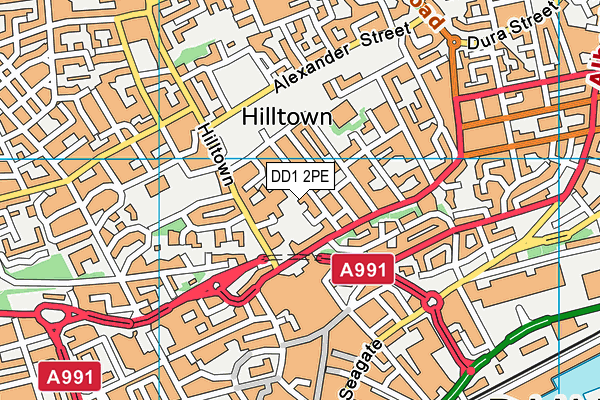 DD1 2PE map - OS VectorMap District (Ordnance Survey) DD1 2PE map - OS VectorMap District (Ordnance Survey)