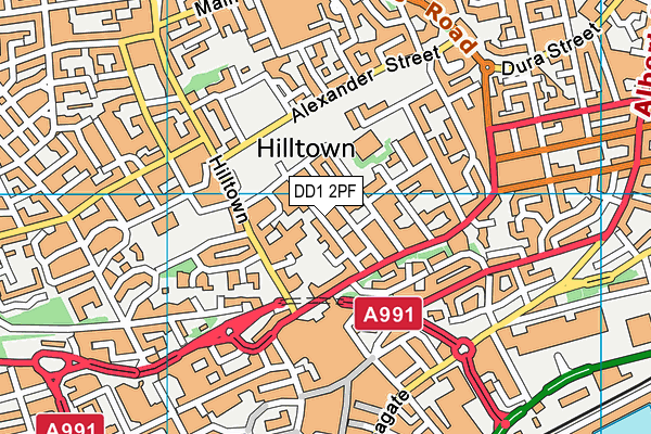DD1 2PF map - OS VectorMap District (Ordnance Survey) DD1 2PF map - OS VectorMap District (Ordnance Survey)