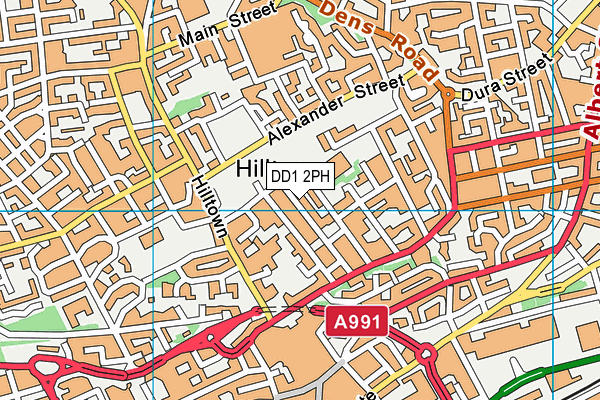 DD1 2PH map - OS VectorMap District (Ordnance Survey) DD1 2PH map - OS VectorMap District (Ordnance Survey)