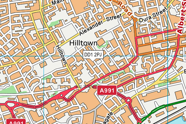 DD1 2PJ map - OS VectorMap District (Ordnance Survey) DD1 2PJ map - OS VectorMap District (Ordnance Survey)