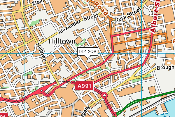 DD1 2QB map - OS VectorMap District (Ordnance Survey) DD1 2QB map - OS VectorMap District (Ordnance Survey)