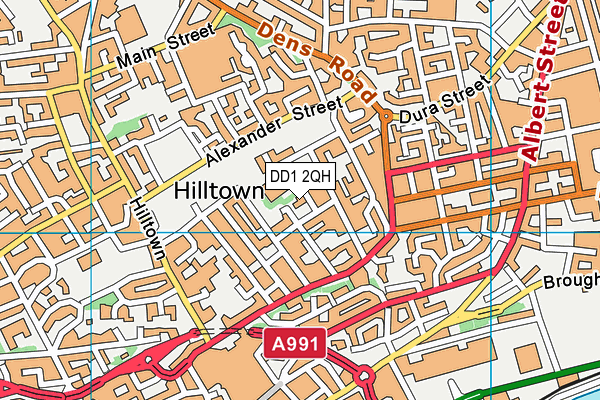 DD1 2QH map - OS VectorMap District (Ordnance Survey) DD1 2QH map - OS VectorMap District (Ordnance Survey)
