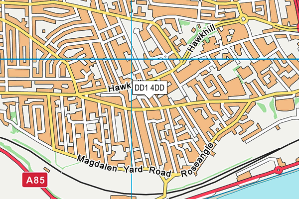 DD1 4DD map - OS VectorMap District (Ordnance Survey)