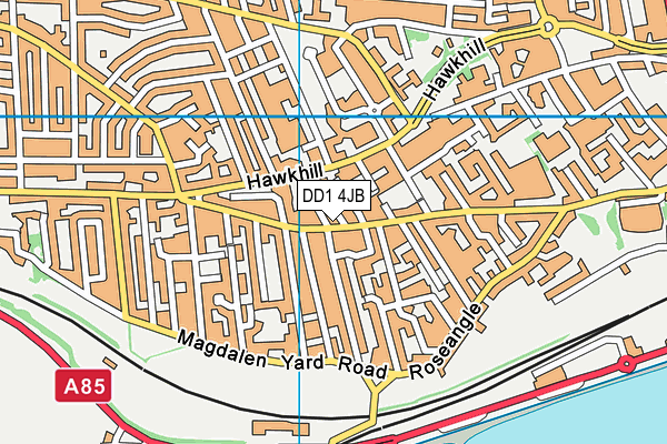 DD1 4JB map - OS VectorMap District (Ordnance Survey) DD1 4JB map - OS VectorMap District (Ordnance Survey)