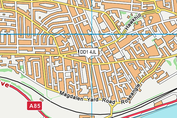DD1 4JL map - OS VectorMap District (Ordnance Survey)