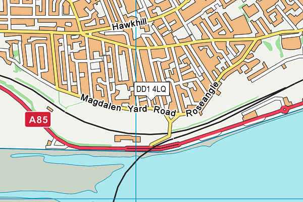 DD1 4LQ map - OS VectorMap District (Ordnance Survey)