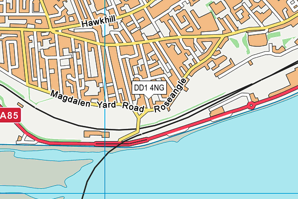 DD1 4NG map - OS VectorMap District (Ordnance Survey)