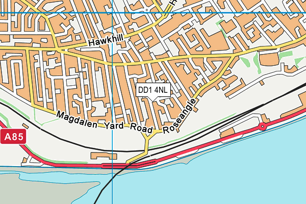 DD1 4NL map - OS VectorMap District (Ordnance Survey)