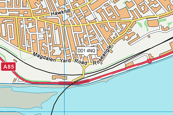 DD1 4NQ map - OS VectorMap District (Ordnance Survey)
