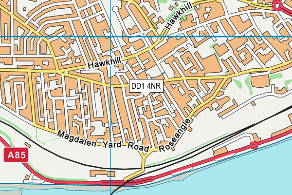 DD1 4NR map - OS VectorMap District (Ordnance Survey)