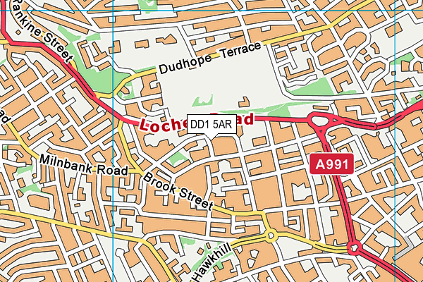 DD1 5AR map - OS VectorMap District (Ordnance Survey) DD1 5AR map - OS VectorMap District (Ordnance Survey)