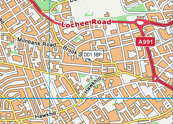 DD1 5BP map - OS VectorMap District (Ordnance Survey) DD1 5BP map - OS VectorMap District (Ordnance Survey)