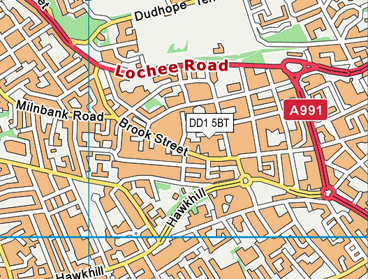 DD1 5BT map - OS VectorMap District (Ordnance Survey) DD1 5BT map - OS VectorMap District (Ordnance Survey)
