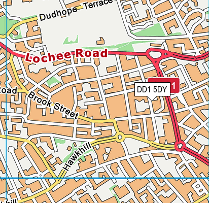 DD1 5DY map - OS VectorMap District (Ordnance Survey) DD1 5DY map - OS VectorMap District (Ordnance Survey)