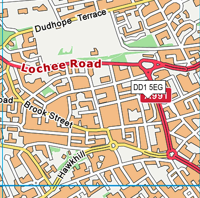 DD1 5EG map - OS VectorMap District (Ordnance Survey) DD1 5EG map - OS VectorMap District (Ordnance Survey)