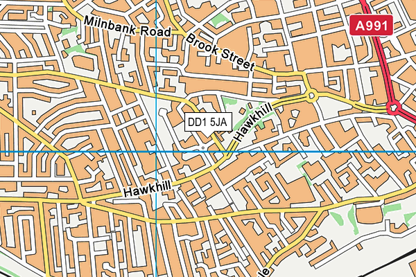 DD1 5JA map - OS VectorMap District (Ordnance Survey) DD1 5JA map - OS VectorMap District (Ordnance Survey)