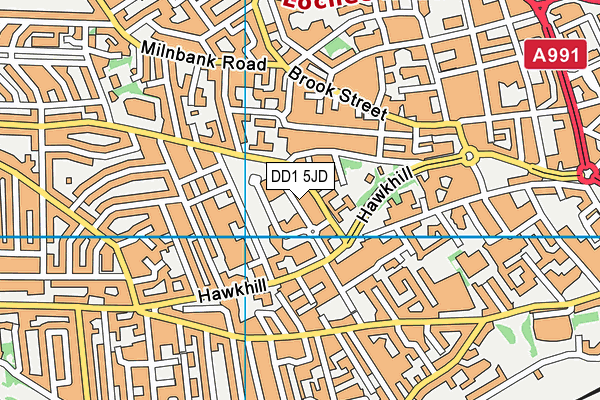 DD1 5JD map - OS VectorMap District (Ordnance Survey) DD1 5JD map - OS VectorMap District (Ordnance Survey)