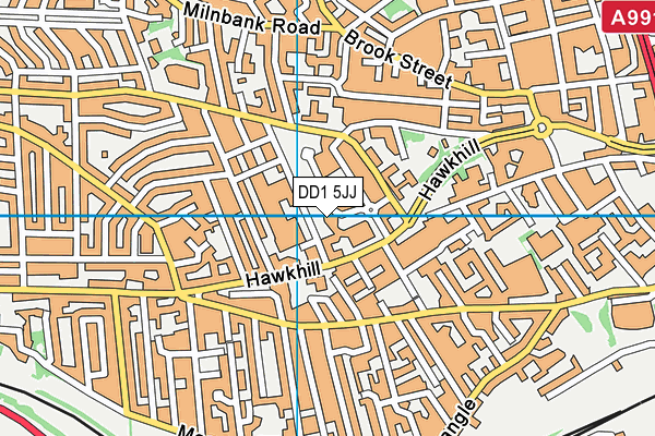 DD1 5JJ map - OS VectorMap District (Ordnance Survey) DD1 5JJ map - OS VectorMap District (Ordnance Survey)