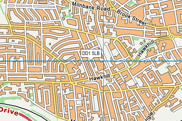 DD1 5LB map - OS VectorMap District (Ordnance Survey) DD1 5LB map - OS VectorMap District (Ordnance Survey)