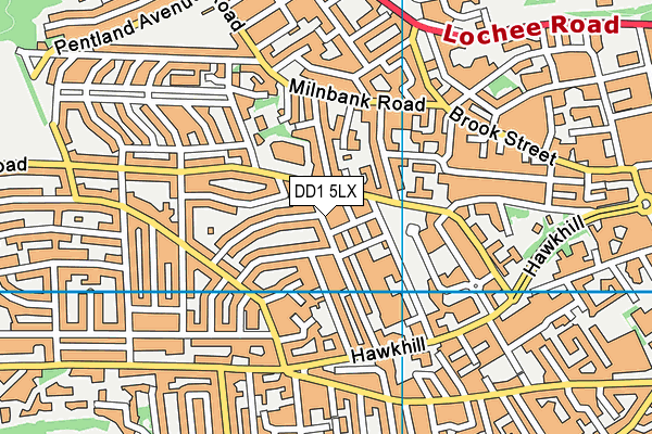 DD1 5LX map - OS VectorMap District (Ordnance Survey) DD1 5LX map - OS VectorMap District (Ordnance Survey)
