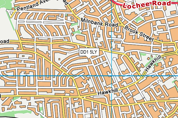 DD1 5LY map - OS VectorMap District (Ordnance Survey) DD1 5LY map - OS VectorMap District (Ordnance Survey)