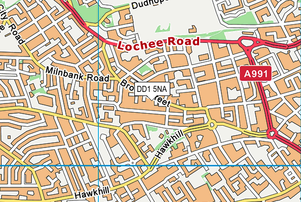 DD1 5NA map - OS VectorMap District (Ordnance Survey) DD1 5NA map - OS VectorMap District (Ordnance Survey)