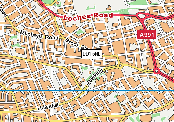 DD1 5NL map - OS VectorMap District (Ordnance Survey) DD1 5NL map - OS VectorMap District (Ordnance Survey)