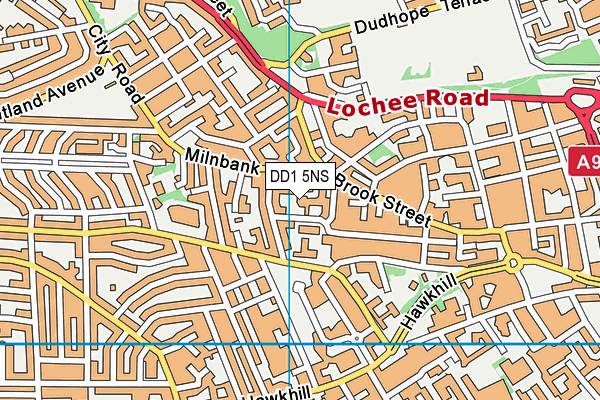 DD1 5NS map - OS VectorMap District (Ordnance Survey) DD1 5NS map - OS VectorMap District (Ordnance Survey)