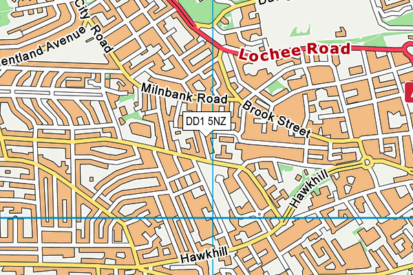 DD1 5NZ map - OS VectorMap District (Ordnance Survey) DD1 5NZ map - OS VectorMap District (Ordnance Survey)