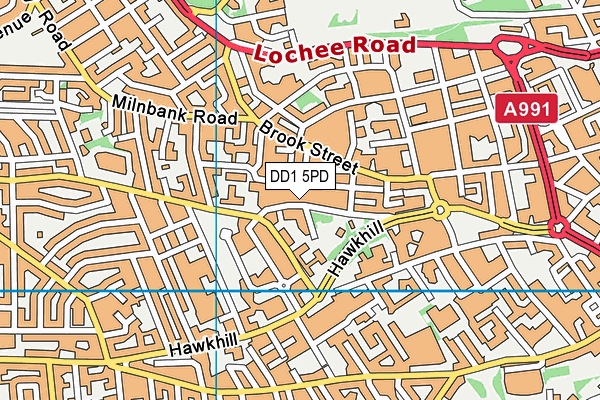 DD1 5PD map - OS VectorMap District (Ordnance Survey) DD1 5PD map - OS VectorMap District (Ordnance Survey)