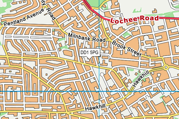 DD1 5PG map - OS VectorMap District (Ordnance Survey) DD1 5PG map - OS VectorMap District (Ordnance Survey)