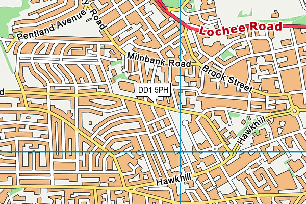 DD1 5PH map - OS VectorMap District (Ordnance Survey) DD1 5PH map - OS VectorMap District (Ordnance Survey)