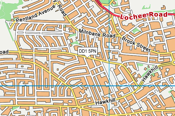 DD1 5PN map - OS VectorMap District (Ordnance Survey) DD1 5PN map - OS VectorMap District (Ordnance Survey)