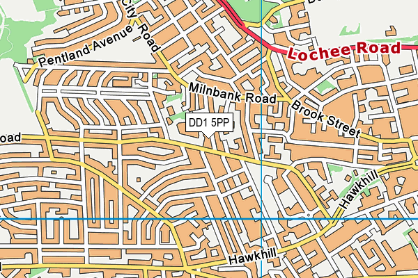 DD1 5PP map - OS VectorMap District (Ordnance Survey) DD1 5PP map - OS VectorMap District (Ordnance Survey)