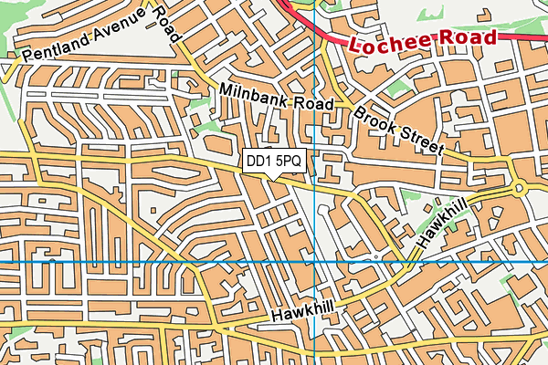 DD1 5PQ map - OS VectorMap District (Ordnance Survey) DD1 5PQ map - OS VectorMap District (Ordnance Survey)