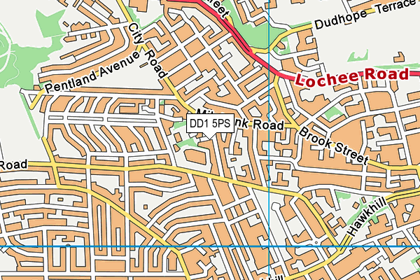 DD1 5PS map - OS VectorMap District (Ordnance Survey) DD1 5PS map - OS VectorMap District (Ordnance Survey)