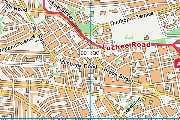 DD1 5QG map - OS VectorMap District (Ordnance Survey) DD1 5QG map - OS VectorMap District (Ordnance Survey)
