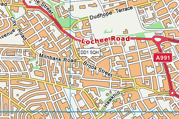 DD1 5QH map - OS VectorMap District (Ordnance Survey) DD1 5QH map - OS VectorMap District (Ordnance Survey)
